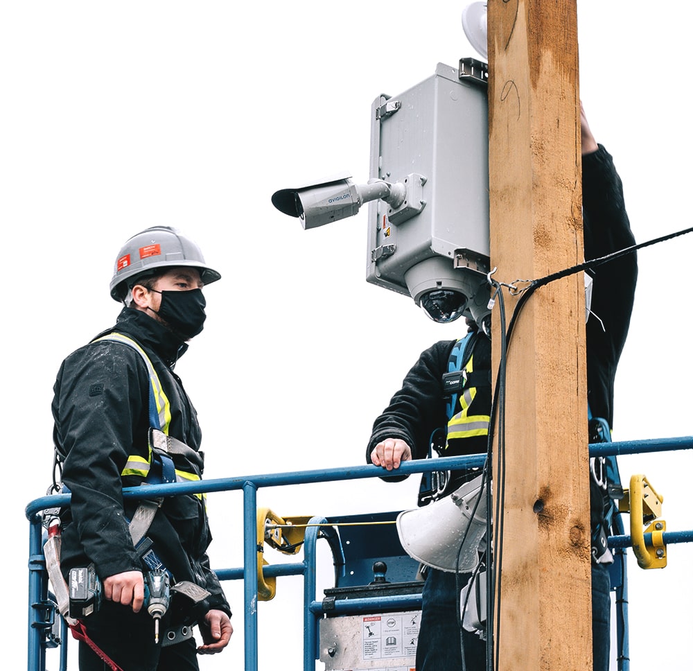Workers who are providing video surveillance installation services in British Columbia